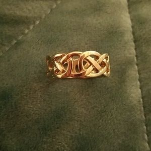 10K Yellow Gold Celtic Ireland Knot Ring